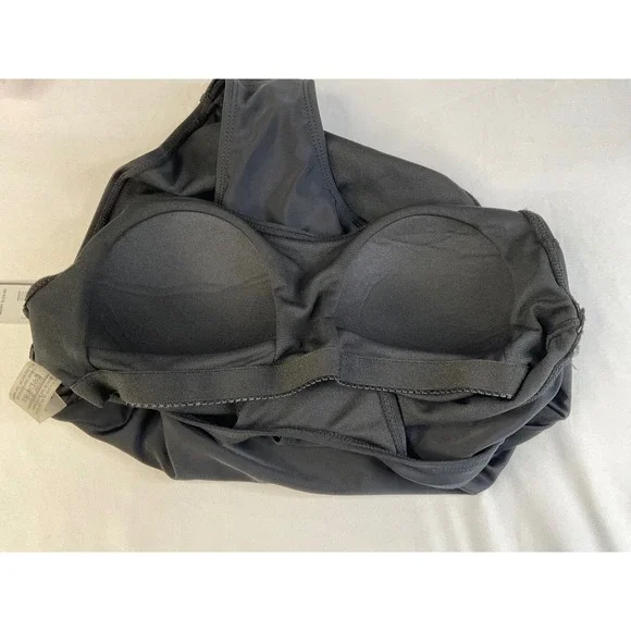 Nicole Miller Studio Black Racerback One Piece Swimsuit NMOP-124 Small NWT - Picture 4 of 7